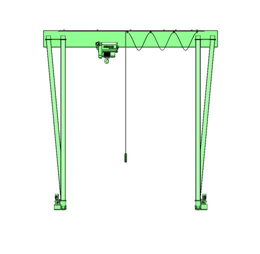 门式起重机的结构设计与建模（SW+CAD+说明书）缩略图